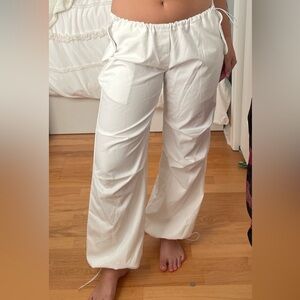 White Parachute Pants